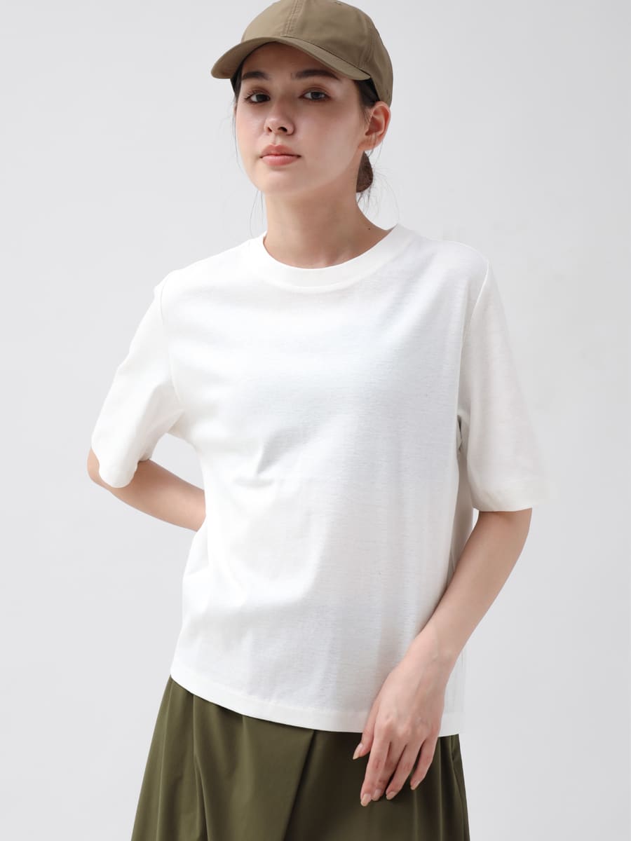 YORT ヨート アクティブスタイル プレーンコットンカットソー