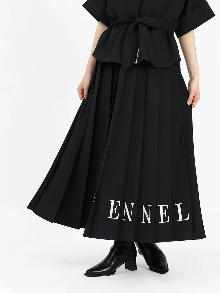 ロゴプリーツスカートロゴプリーツスカート