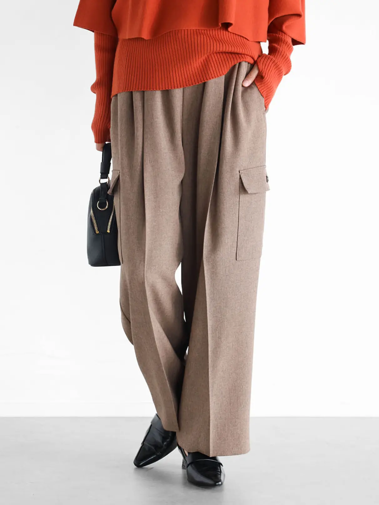 Vin(ヴァン) グログランリボンカーゴパンツ