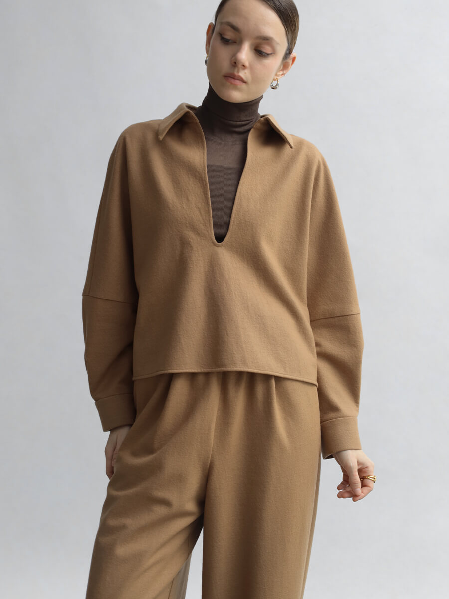 aga setup 25AW ニット ジャケット コードュロイ