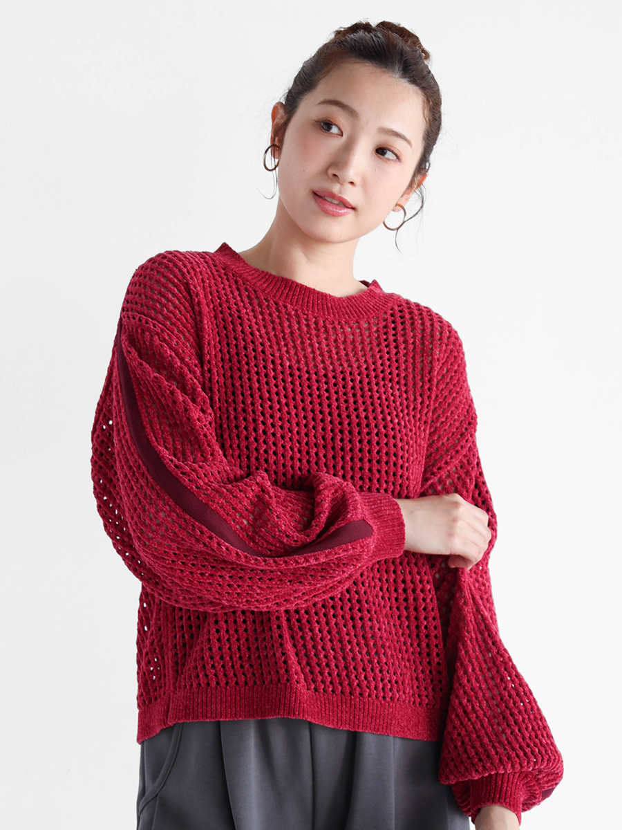 モールメッシュニット