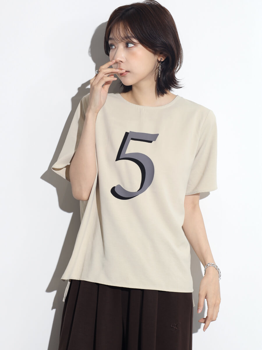 ドライタッチナンバーロゴTシャツ