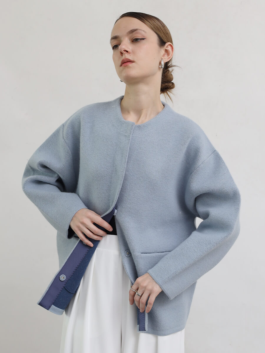 Aga ミドルゲージニット ニット カーディガン newarrival