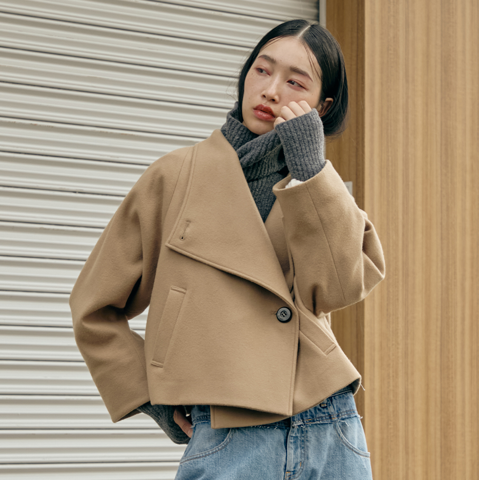 ウールショートコート