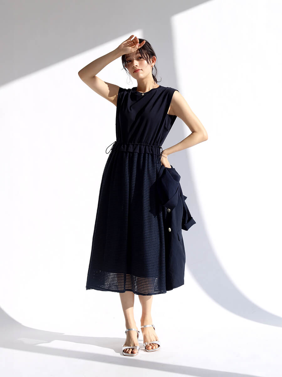 メッシュドッキングワンピース - FENNEL - FENNEL｜YAMADAYA STORE