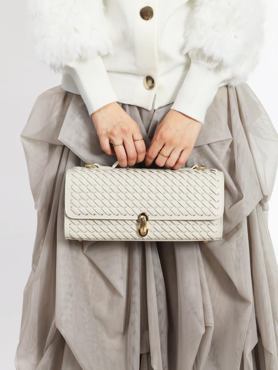 差し編みメッシュイーストウエストバッグ