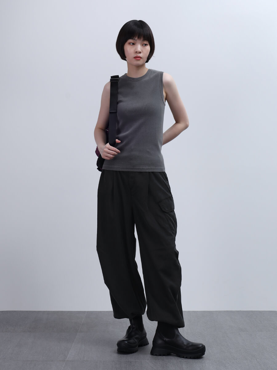 LASUD バイオ加工カーゴパンツ