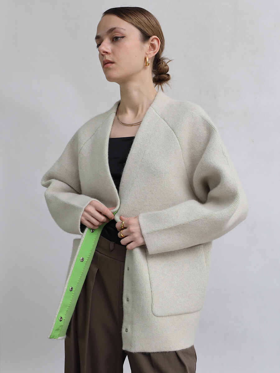 Aga ミドルゲージニット ニット カーディガン newarrival