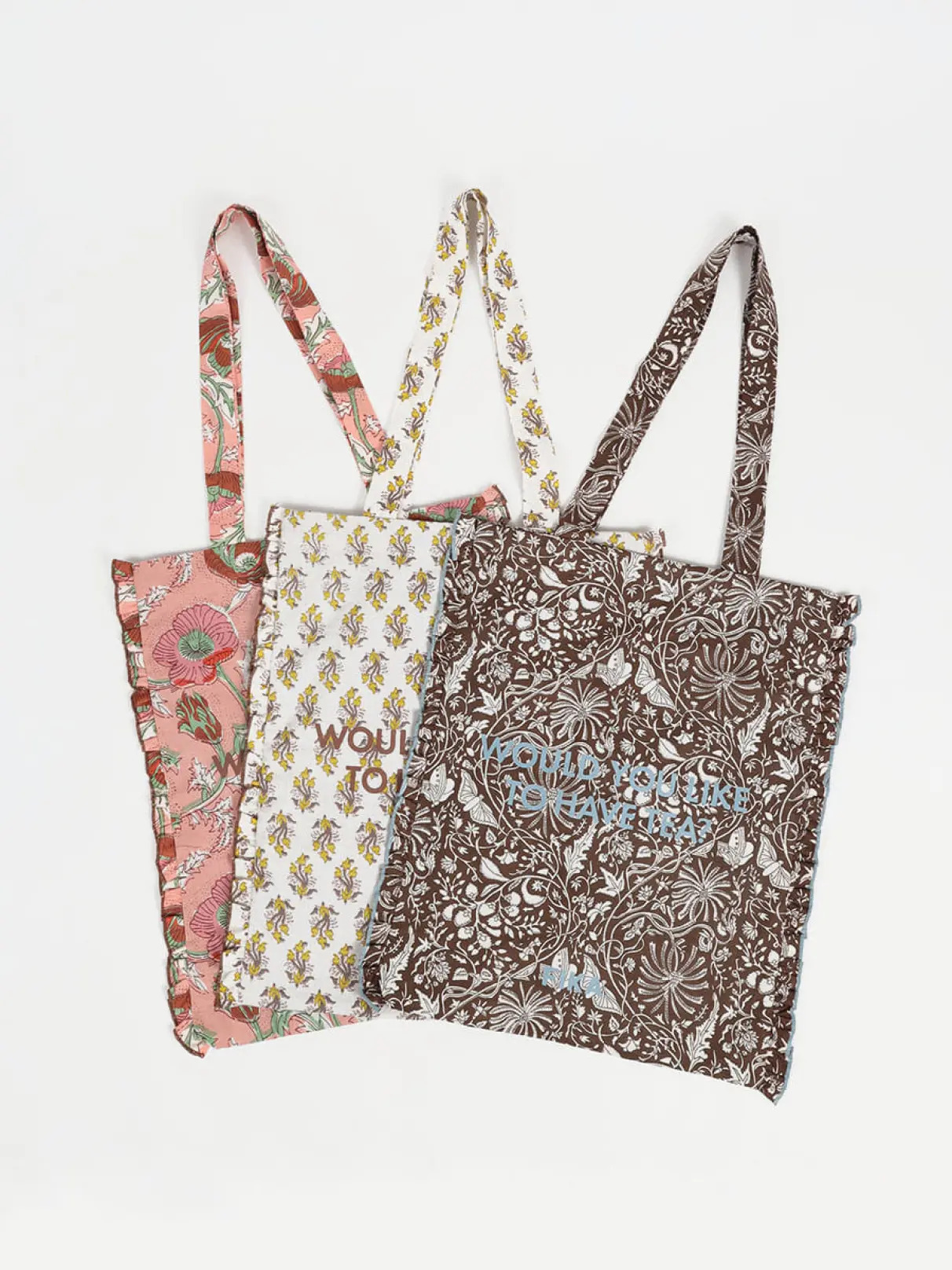 【再入荷/18 Patterns】Block print tote bag