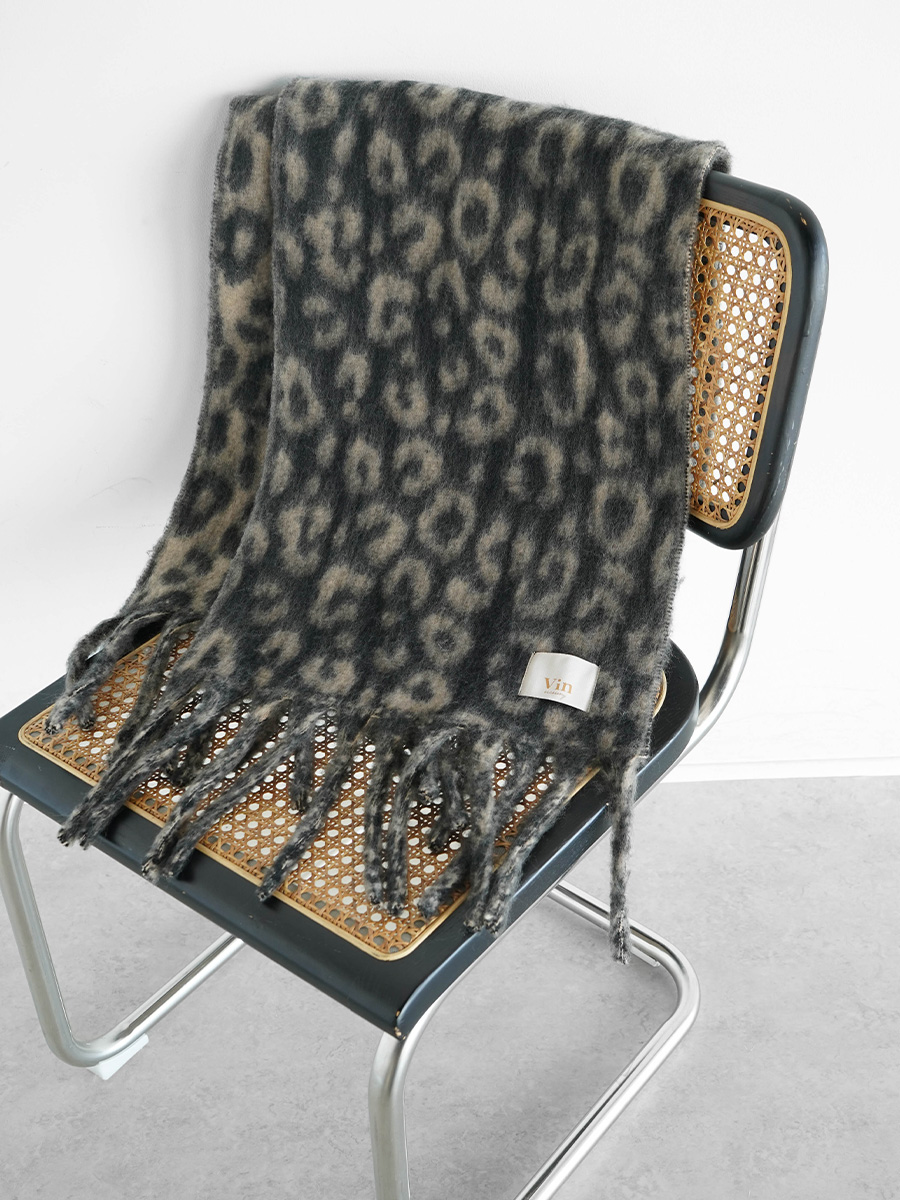 レオパード柄マフラー