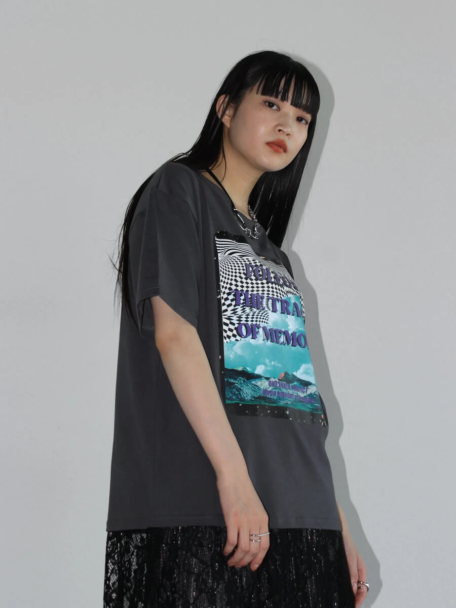 OKIRAKU(オキラク) Tシャツ OKIRAKU×ROSEBUD)DAISY SLEEVE GRAPHIC TEE（Tシャツ/カットソー