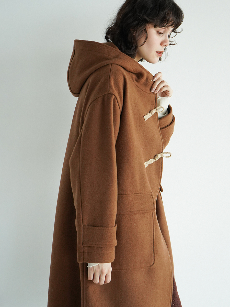 Slant toggle duffel coat