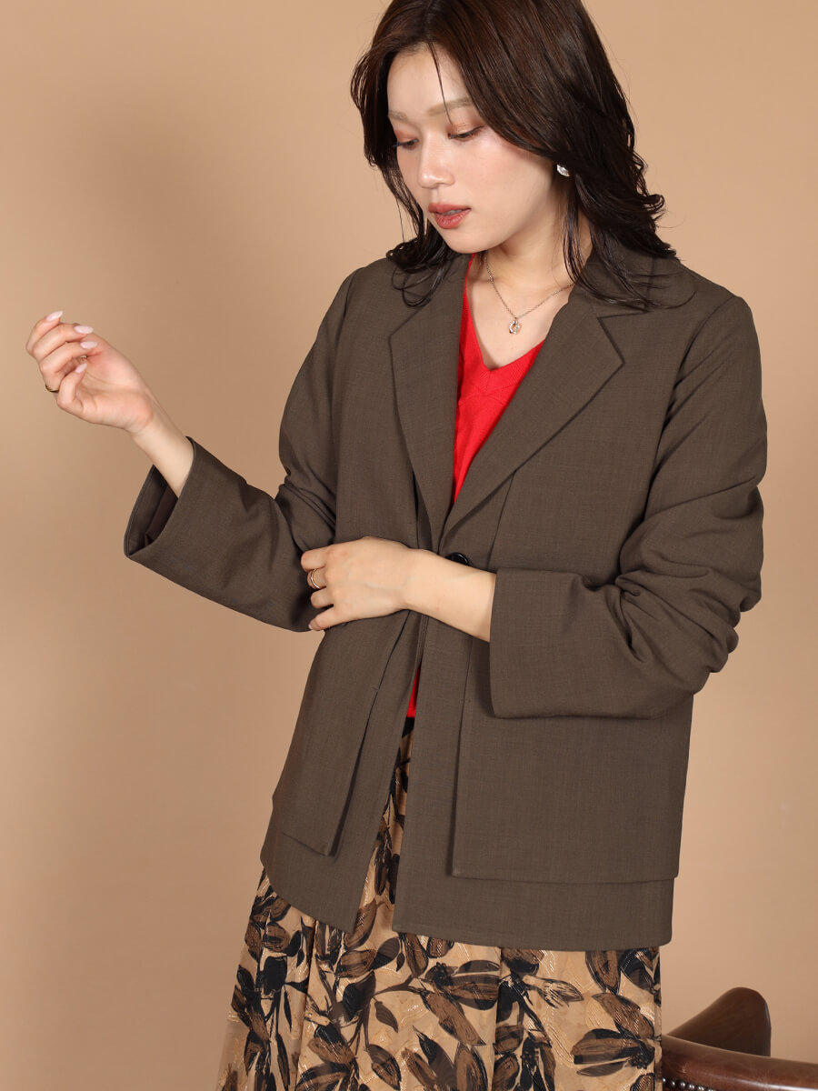 レイヤードデザインテーラージャケット