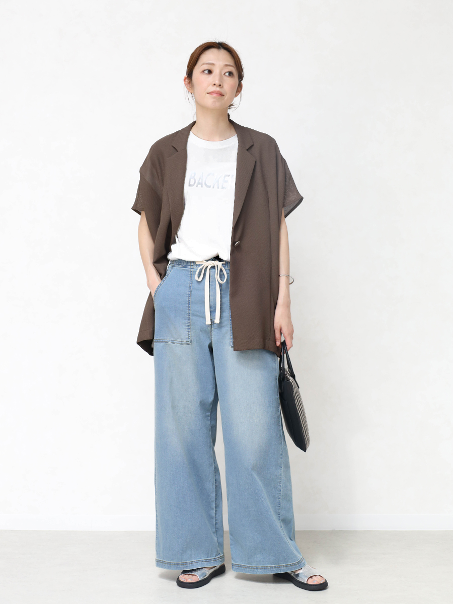 CLOVE MEDOC Tシャツ　着こなし　夏
