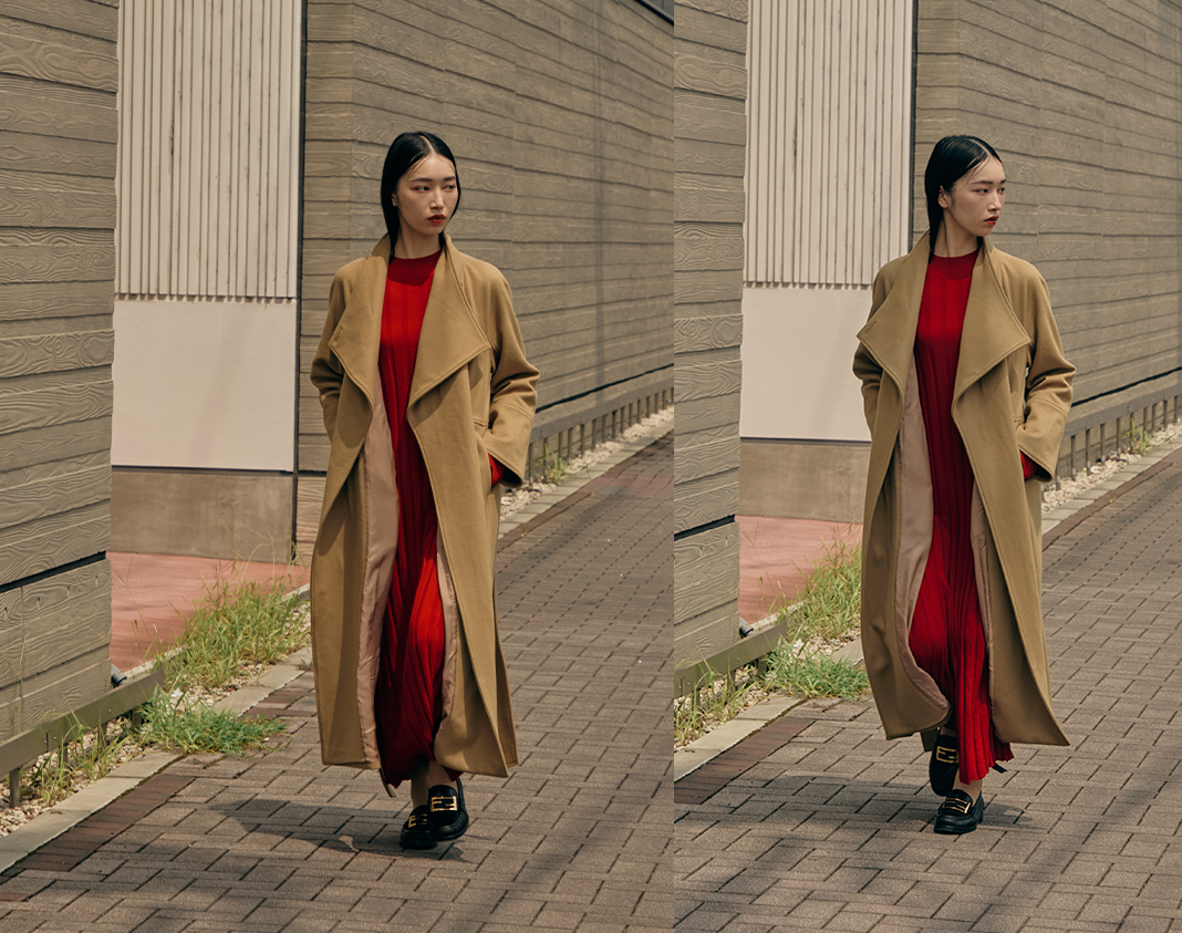 ウールロングコート