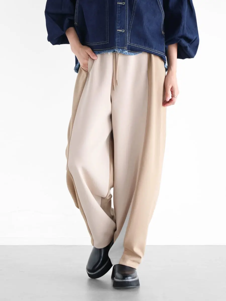 Vin(ヴァン)　バイカラースウェットパンツ