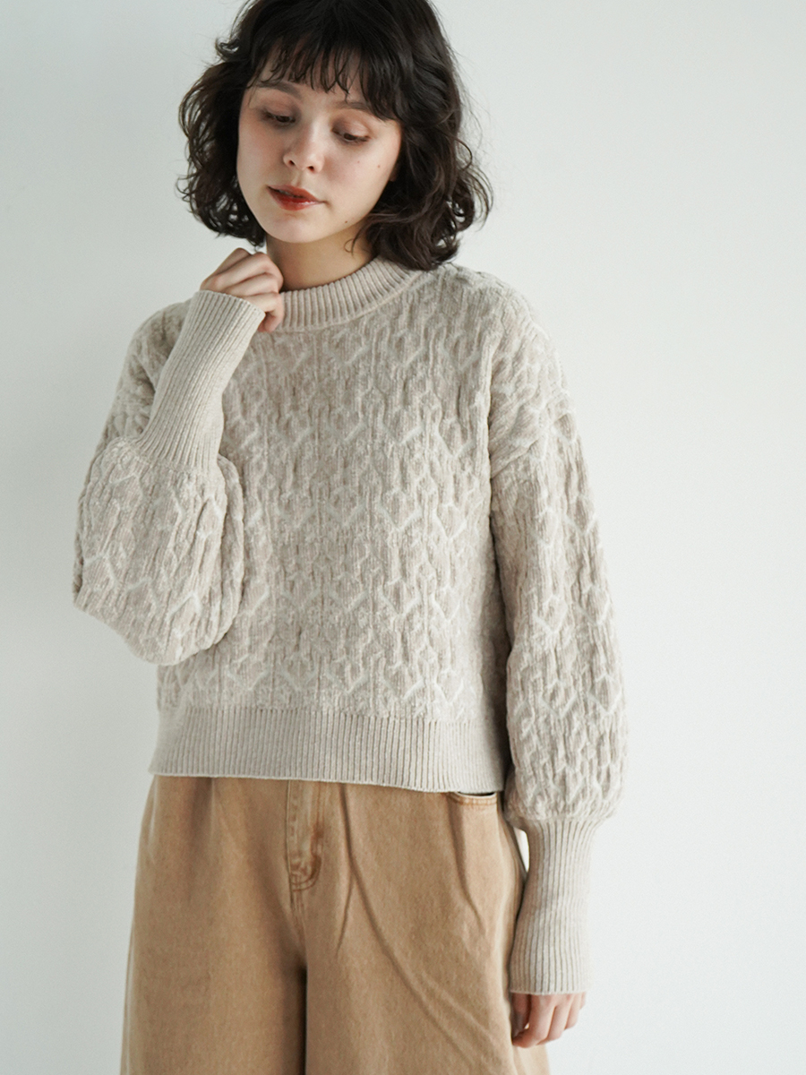 Mall yarn compact knit