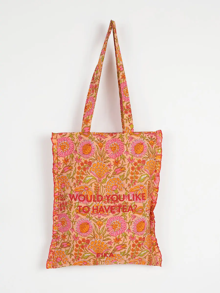 FIKA. -18 Patterns BLOCK PRINT TOTE BAG- - ｜YAMADAYA STORE