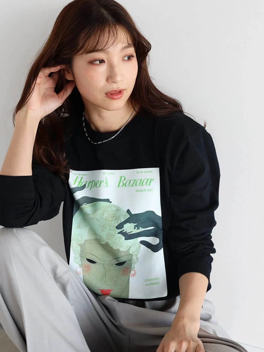 Harper's BAZAAR×Vin 別注アイテム〈 graphic t-shirt