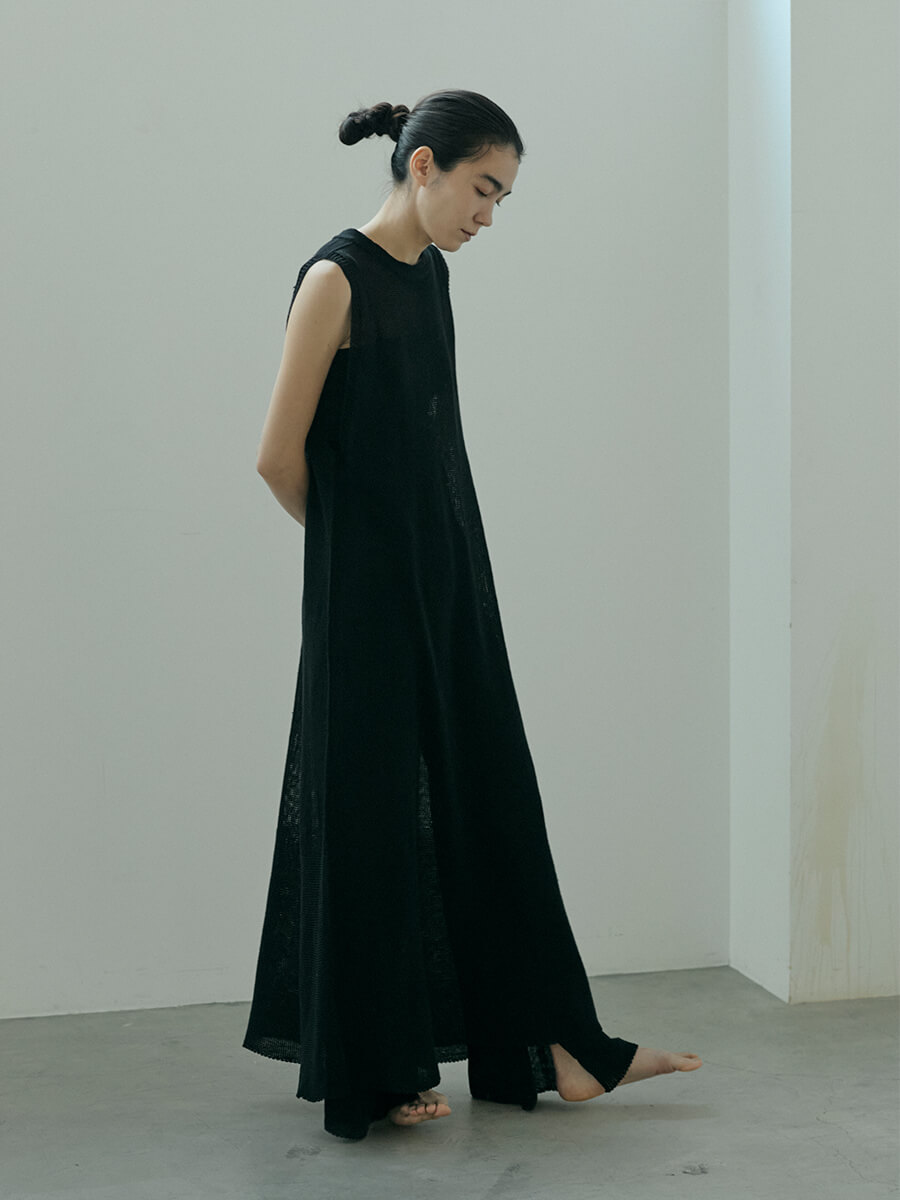 Linen knit one-piece