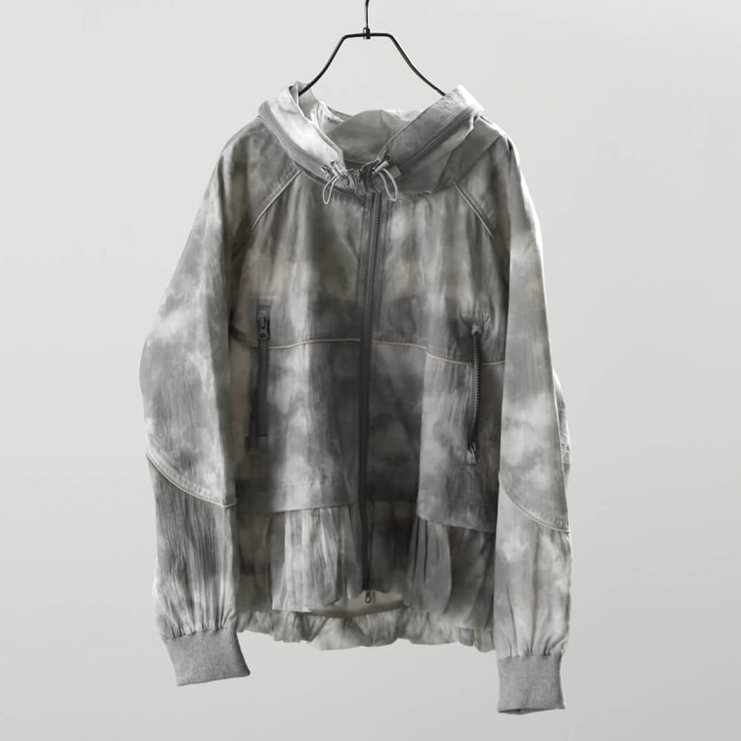 タイダイ柄　ライトグレー