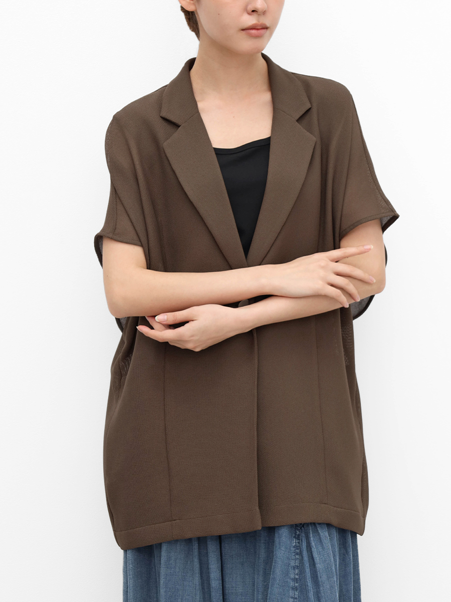 CLOVE シアーメッシュ半袖ジャケット 再入荷　新色追加