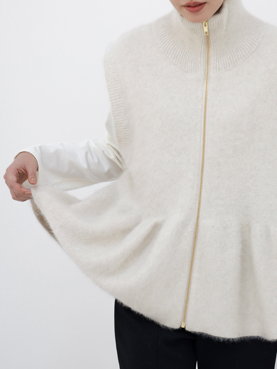 Wool ジップベスト