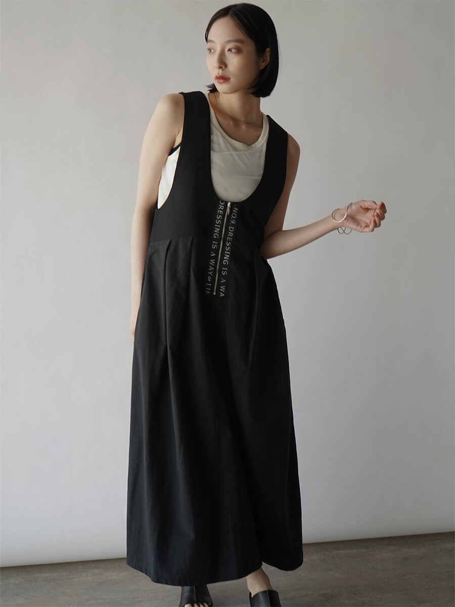 RADIATE(ラディエイト) 2WAYロゴテープジャンパースカート