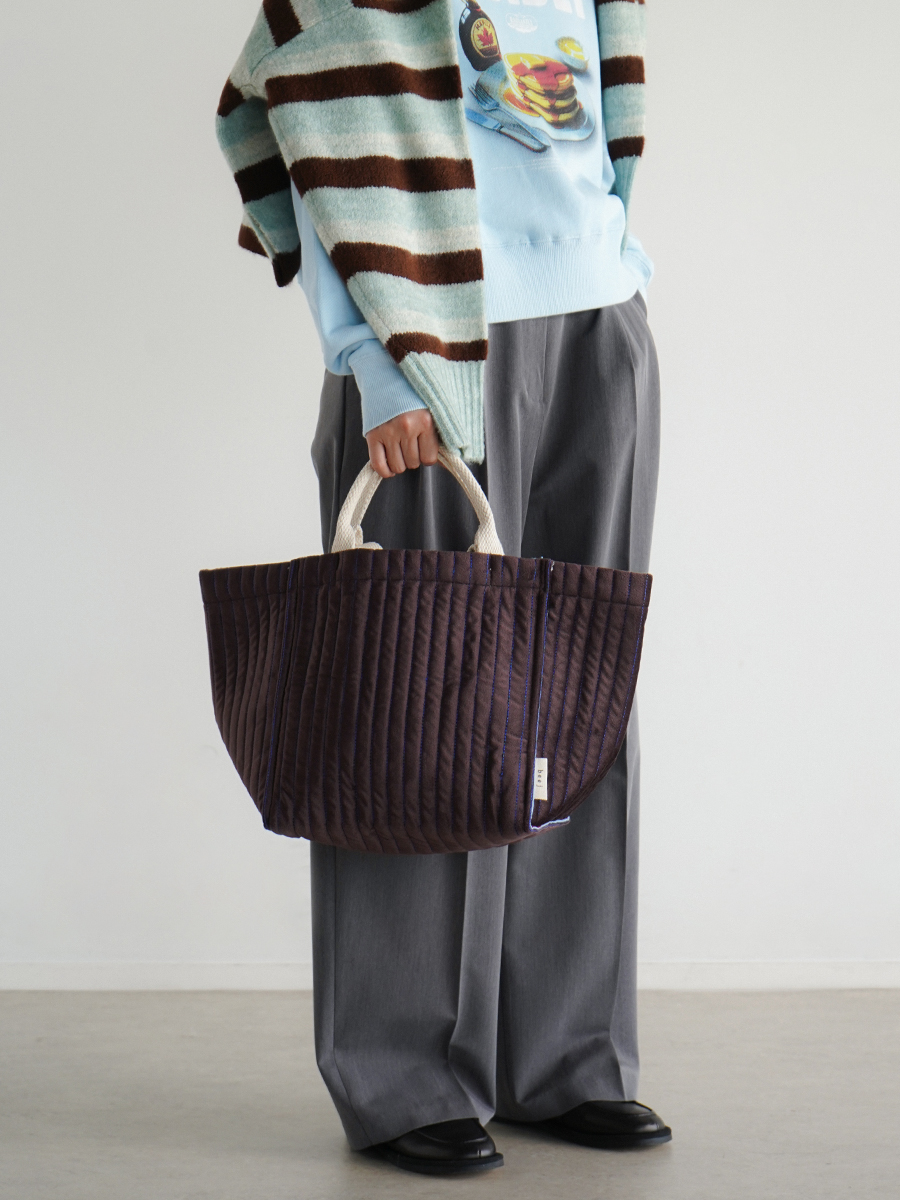 quilting velour totebag