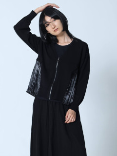 MEDOC バックプリーツカットソーチャコールグレー