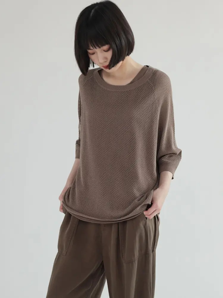ヤマダヤ　LASUD ACTIVE ブラック ニットセーター ヤマダヤ LASUD ACTIVE ブラック ニットセーター LASUDのニット