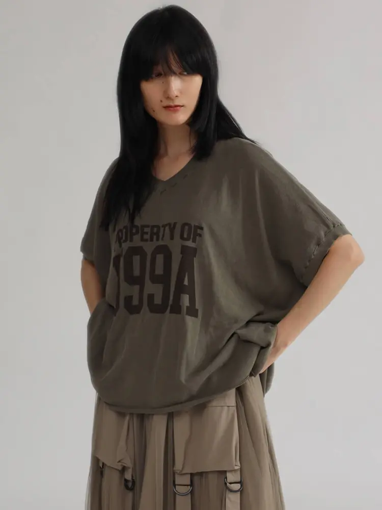 【定価17,000円】ラシュッド　異素材ニット　カーキ　ヤマダヤ　M LASUDのニット/セーターの商品一覧｜ファッション通販のYAMADAYA