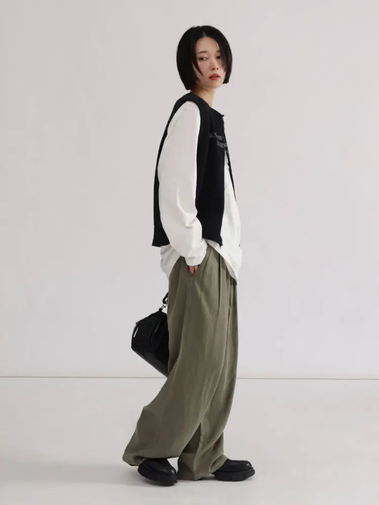 新品未使用ヤマダヤ　LASUD ラシュッド　ボアベスト　アイボリー LASUD ボアベスト