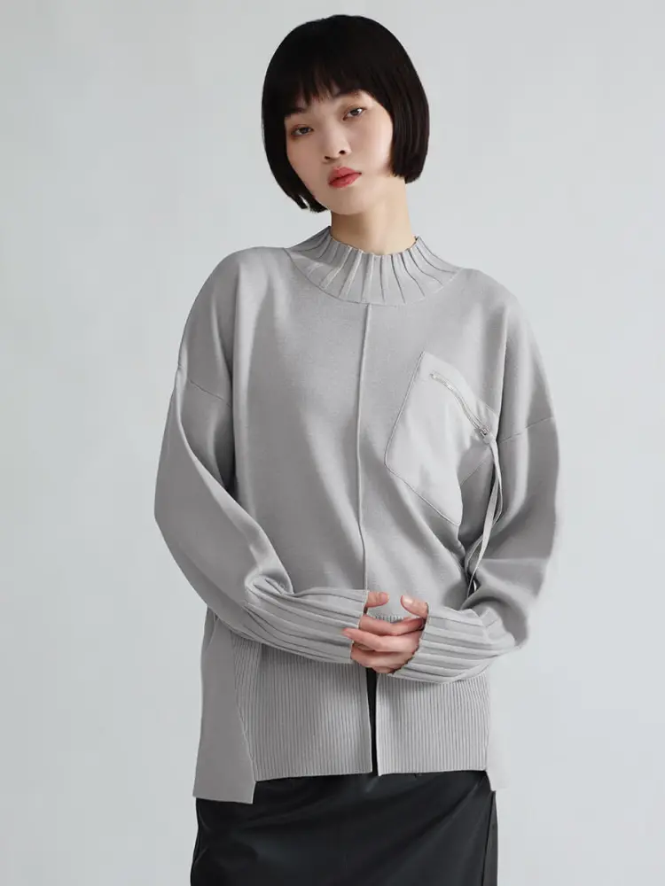 ストラップポケットスリットニット - LASUD - LASUD｜YAMADAYA STORE