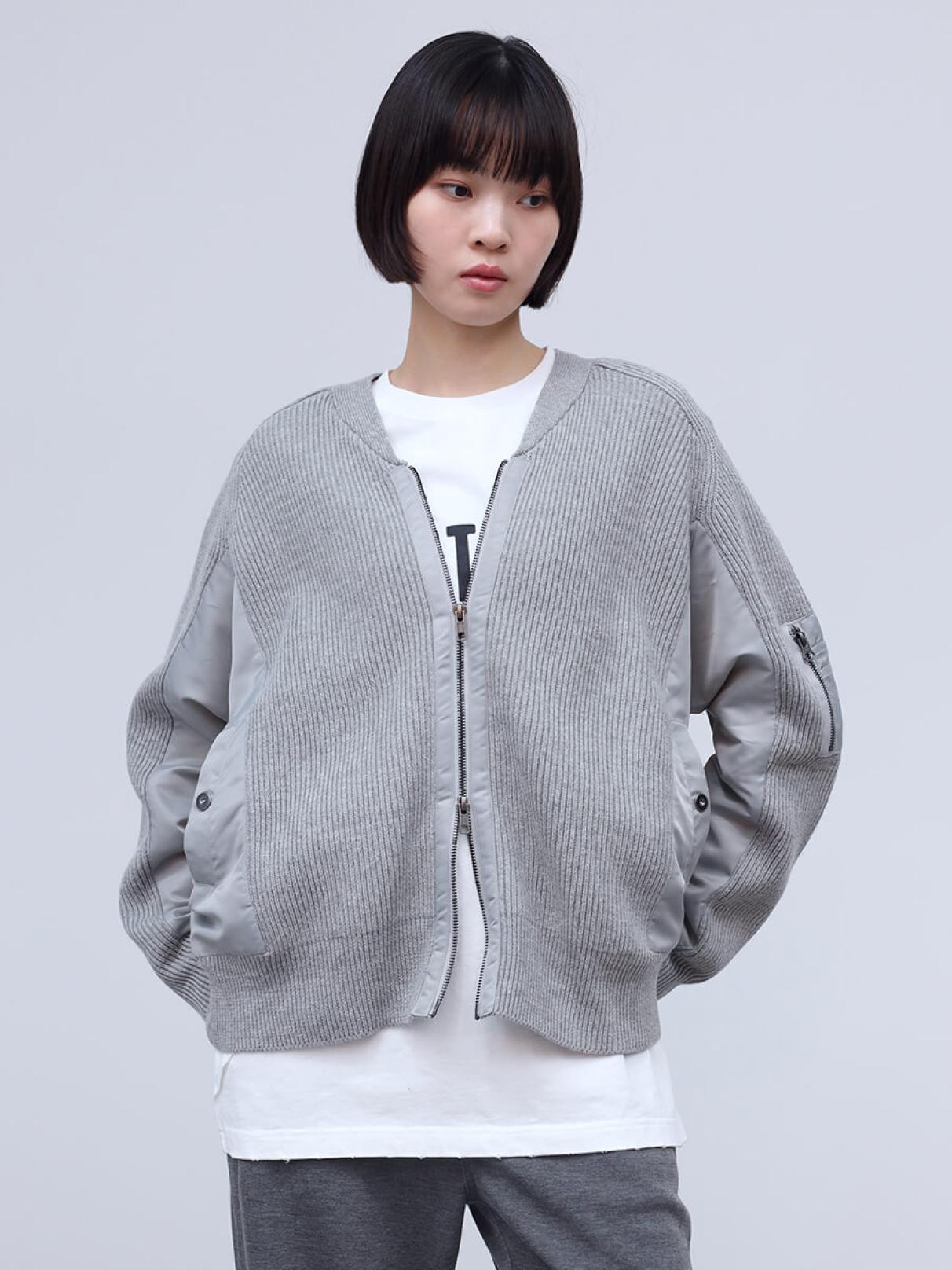 ミリタリージップアップニットカーディガン - LASUD - LASUD｜YAMADAYA