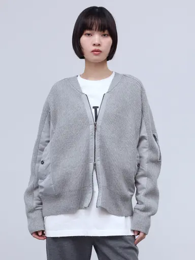 Christian Dior グレー ジップアップカーディガン Christian Dior グレー ジップアップカーディガン Christian Dior