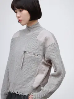 フリンジハイネックニットプルオーバー - LASUD - LASUD｜YAMADAYA STORE