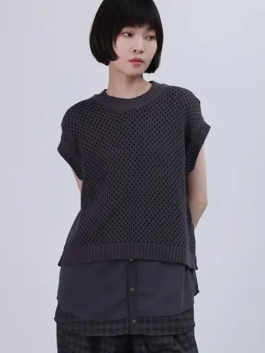 チェックレイヤードニットトップス - LASUD - LASUD｜YAMADAYA STORE