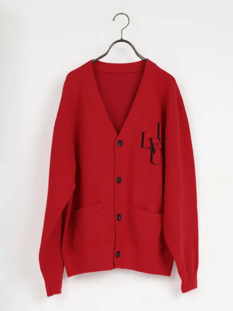 DAKS GOLF カシミヤ混 Vネック ニット カーディガン ボルドー M ロゴVネックニットカーディガン - LASUD - LASUD｜YAMADAYA STORE