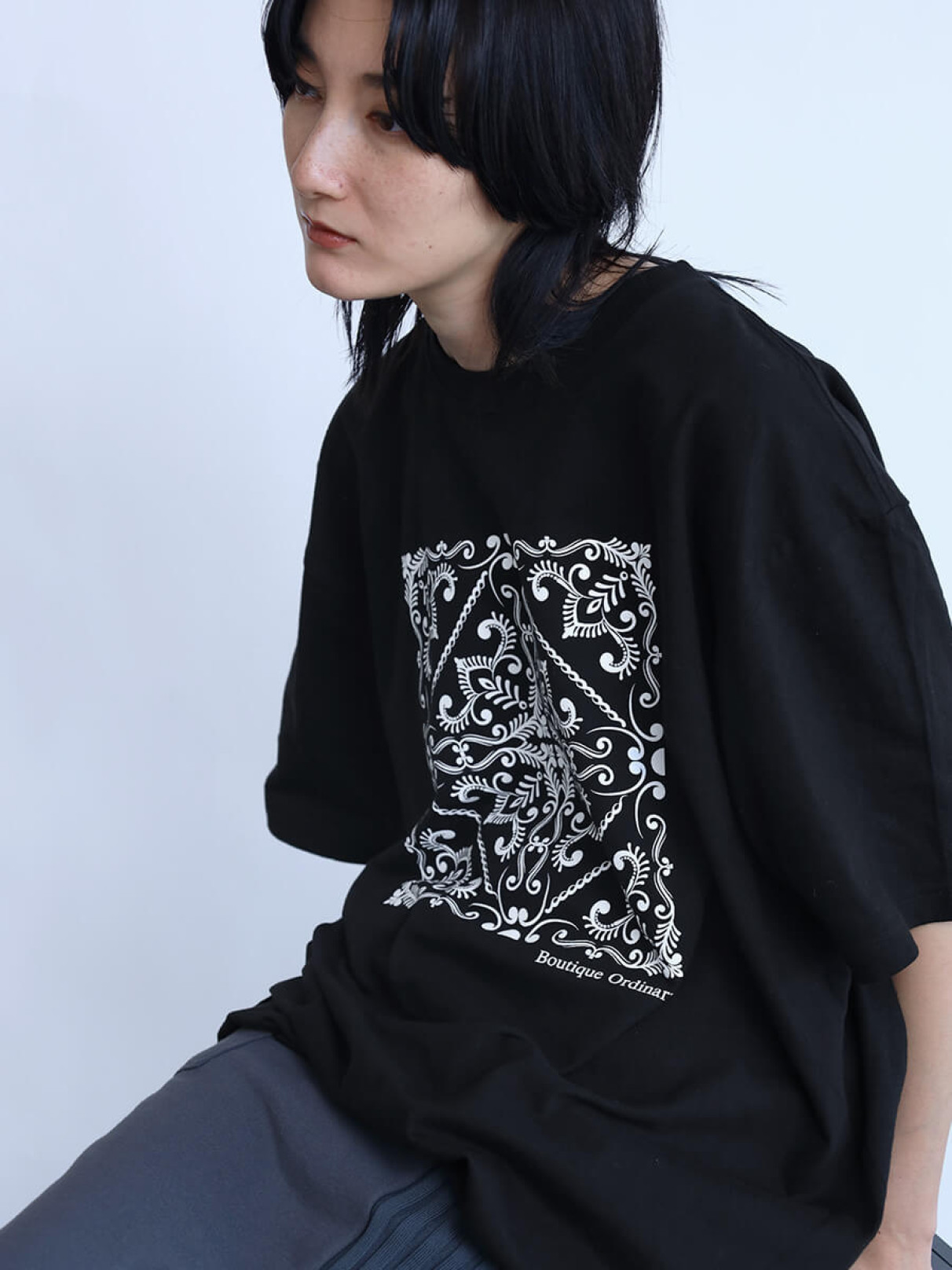 新品　ラシュッド　カットソー　Tシャツ 日本製　ヤマダヤ　ブラック LASUD×BoutiqueOrdinaryのTシャツ/カットソーの商品一覧