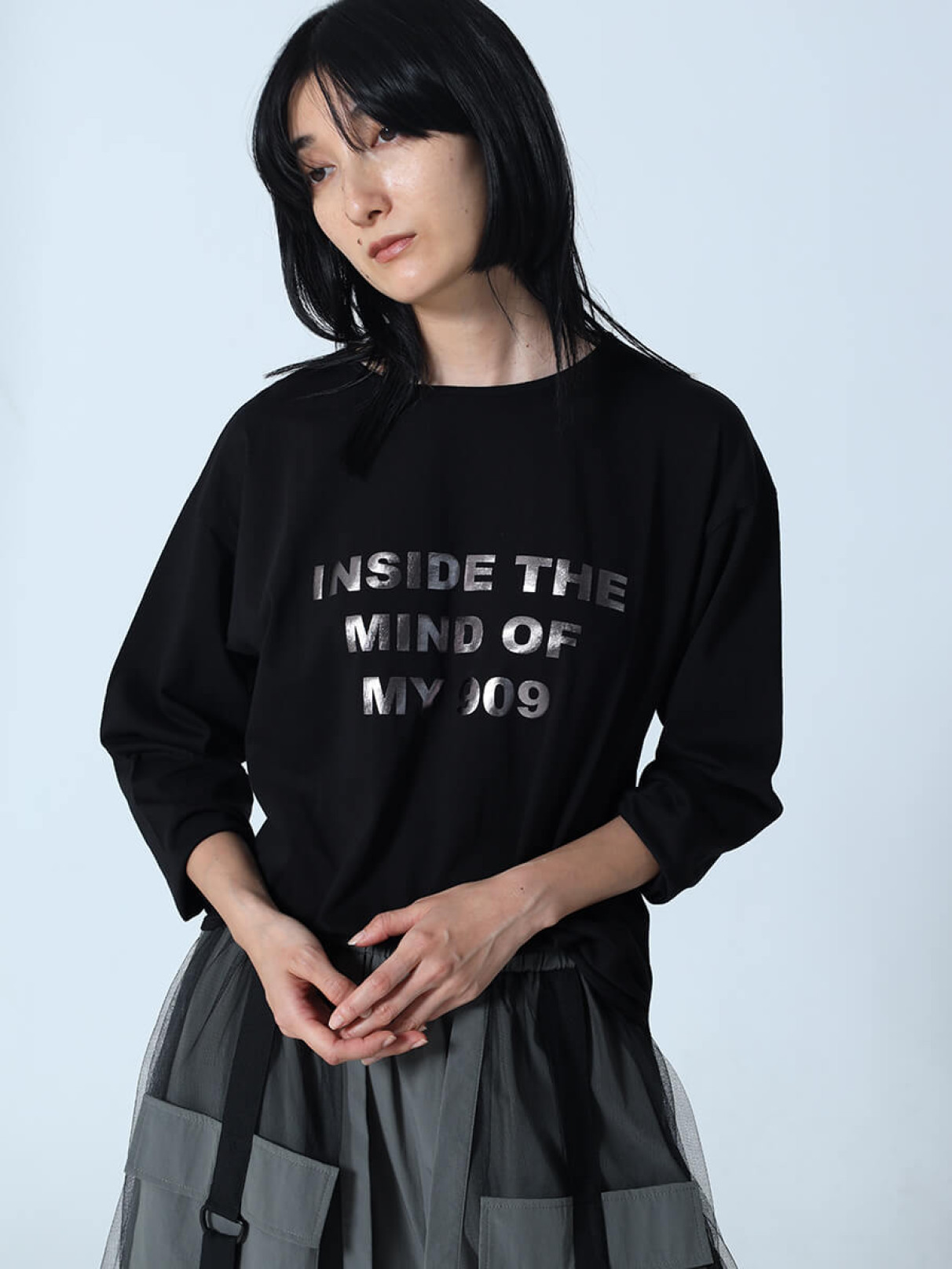 ロングスリーブ箔ロゴカットソー - LASUD - LASUD｜YAMADAYA STORE