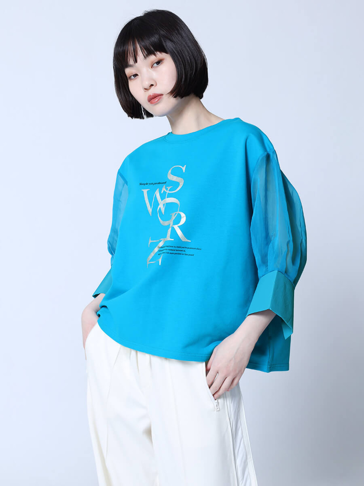 スリットロゴシアースリーブPO LASUD｜スリットロゴシアースリーブPO | Rakuten Fashion(楽天