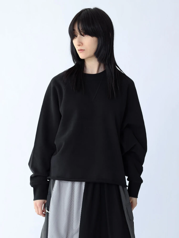 LASUD - ラシュッド　スコットクラブ系列　トレーナーニット異素材デザイン加工 LASUD - ラシュッド スコットクラブ系列 トレーナーニット異素材