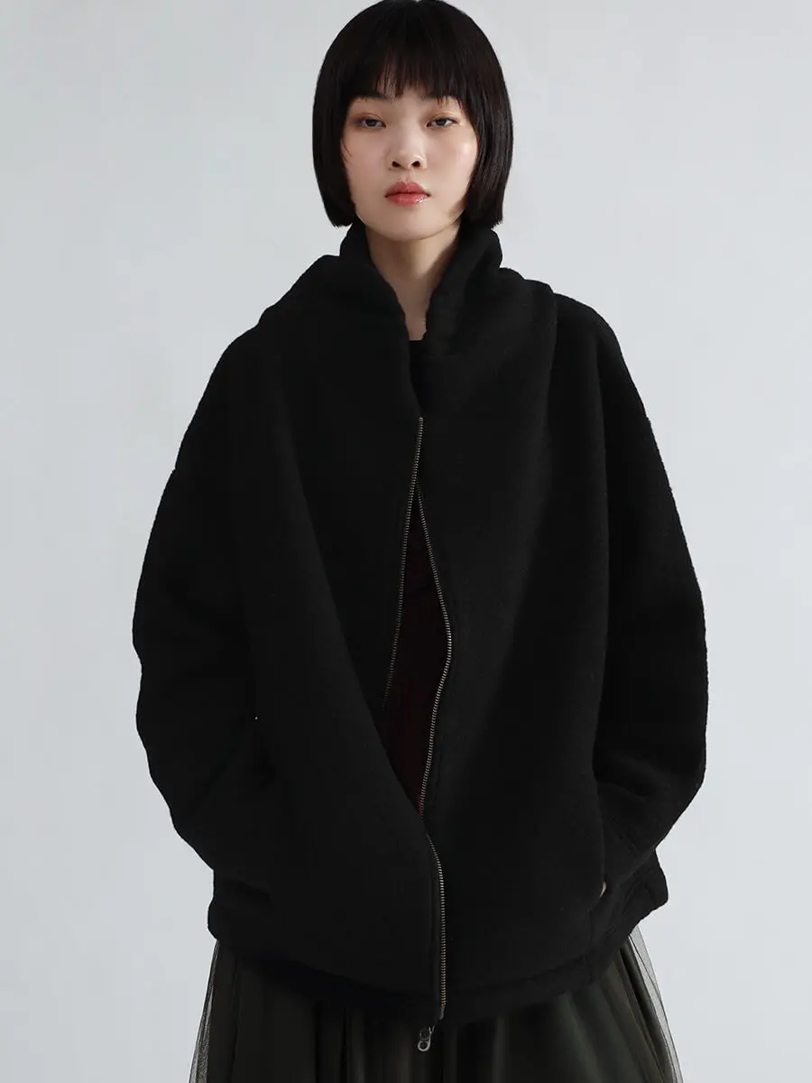 ウール混スライバージップブルゾン - LASUD - LASUD｜YAMADAYA STORE