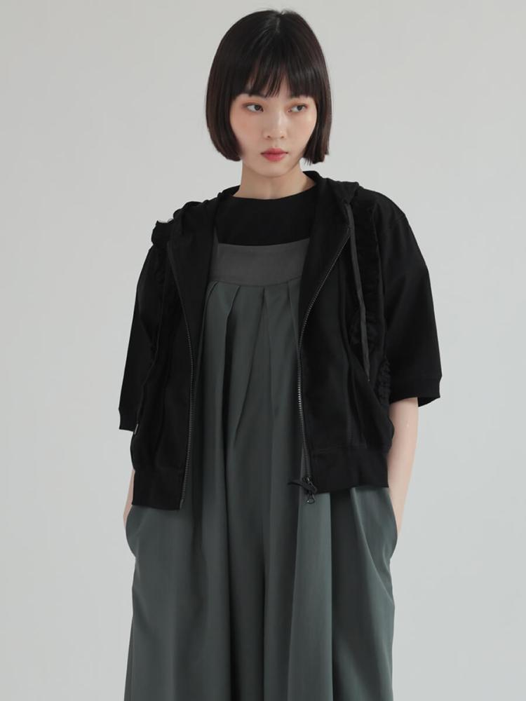 フリルブルゾン ピンキングフリルブルゾン | MUVEIL Online Shop