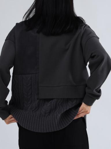 ニットドッキングスウェットプルオーバー - LASUD - LASUD｜YAMADAYA STORE