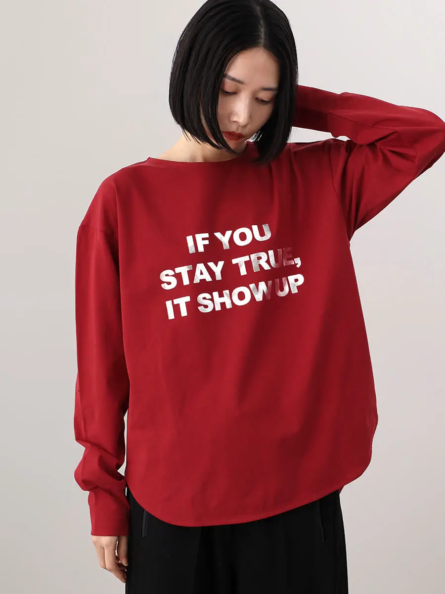 LASUD⭐︎新品未着用 箔プリントロゴTシャツ 箔プリントロングスリーブTシャツ - LASUD - LASUD｜YAMADAYA STORE
