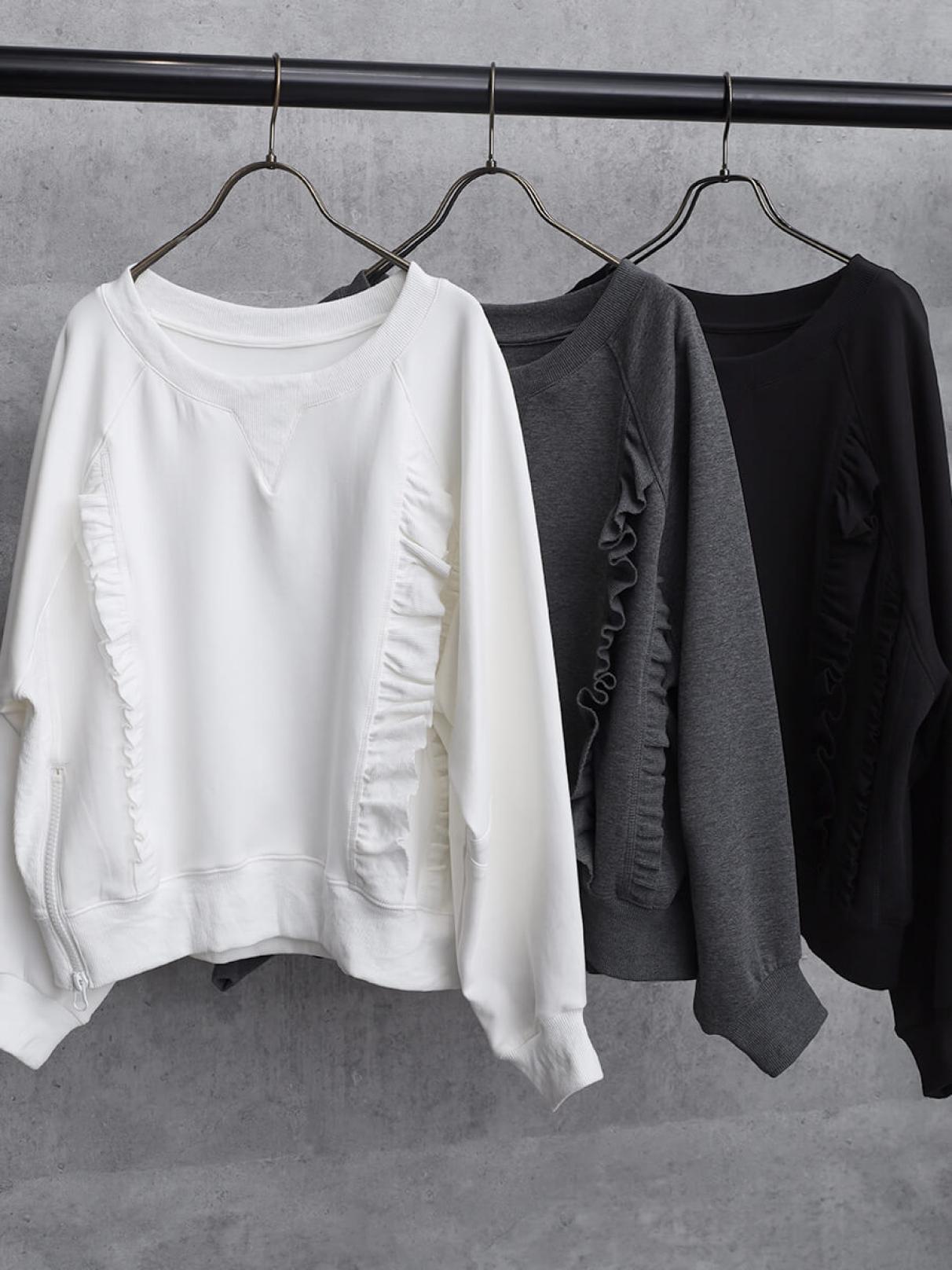 フリルドッキングスウェットプルオーバー - LASUD - LASUD｜YAMADAYA STORE