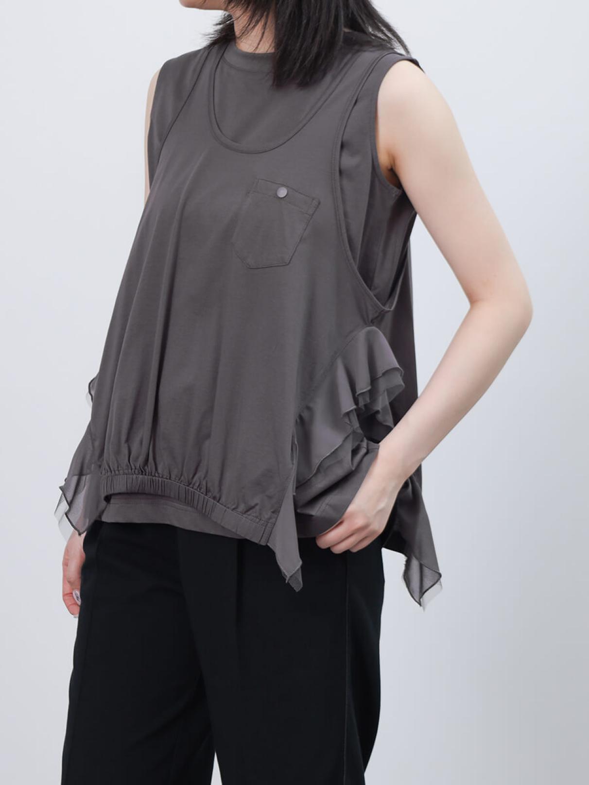 シフォンチュールWレイヤードタンク - LASUD - LASUD｜YAMADAYA STORE