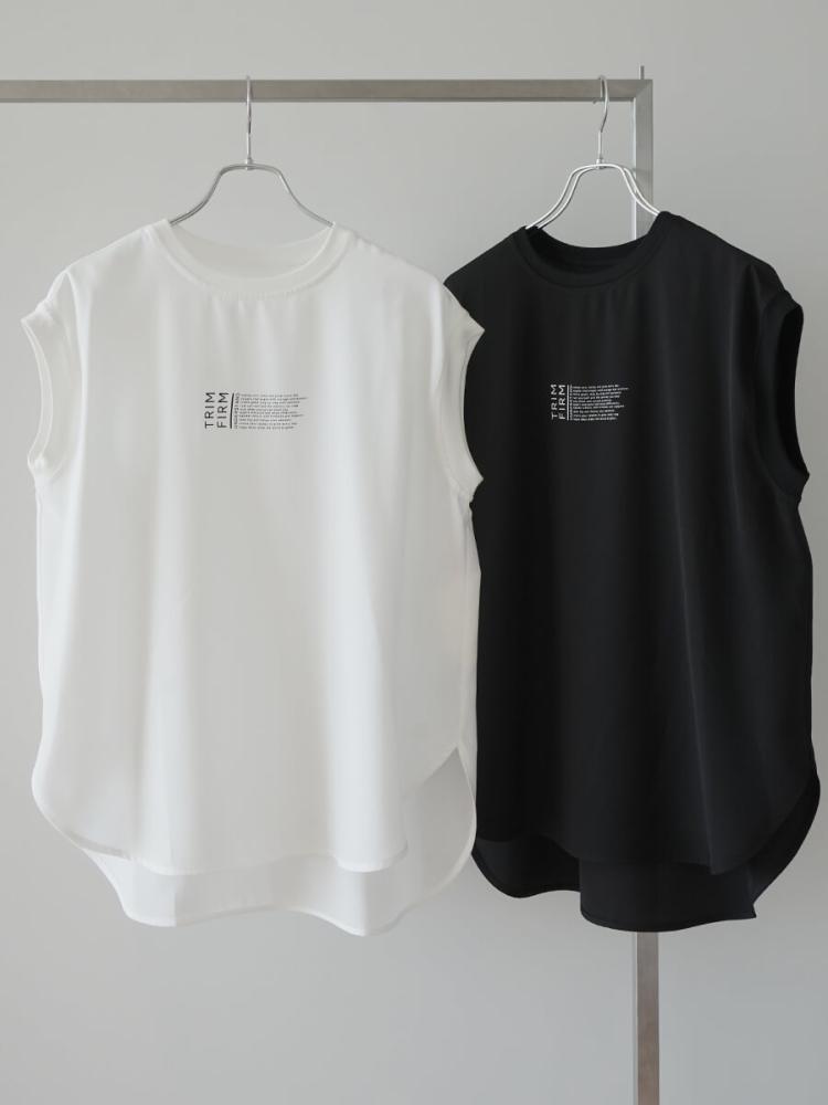 オンライン限定】ジョーゼットノースリーブカットソー - PASSIONE